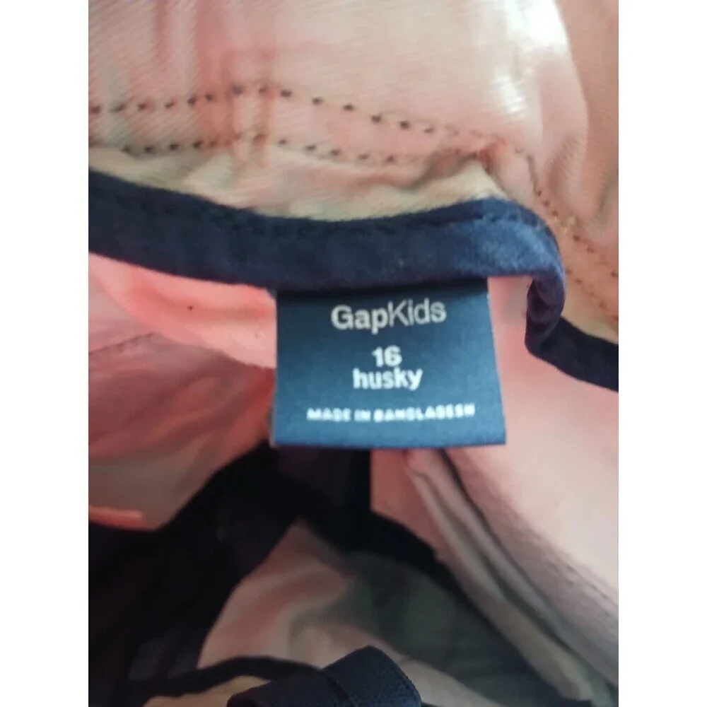 Gap Kids Boys Camo Cargo Shorts Size 16 Husky Blue Camouflage Utility Shorts